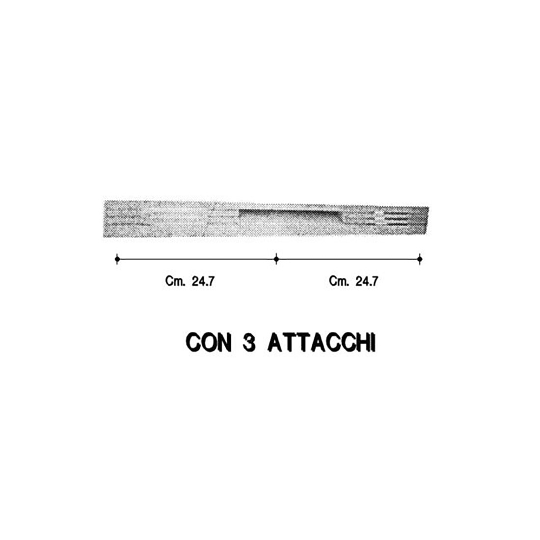 MANIGLIA FORNO X GASFIRE BOMBATA BIANCA - M1785 - immagine 1